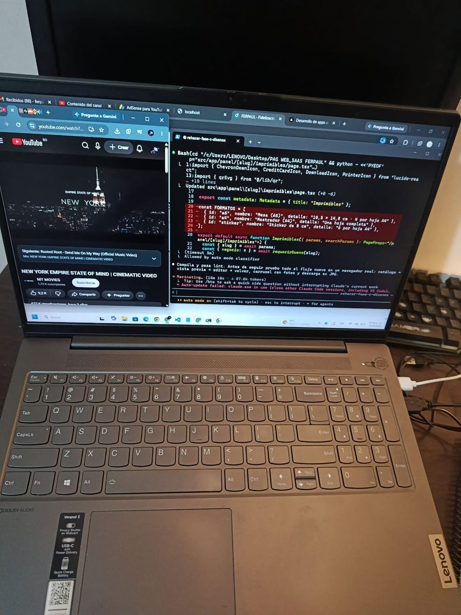 Desarrollo web en mi laptop